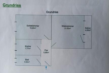 Zwei Zimmer Wohnung - sehr guter Zustand - Nürnberg Gibitzenhof