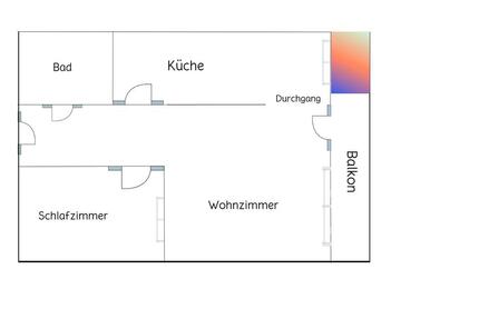 Untermiete 2‑Zimmer‑Wohnung 60 m² mit Balkon ab sofort! - Berlin Neukölln