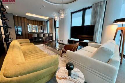 ERSTBEZUG: Exklusive vollmöblierte Design-Luxuswohnung im 44. Stock des Grand Towers - Frankfurt am Main Gallus