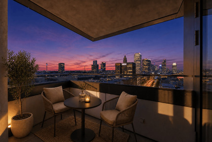 Skyline views - Concierge - Towerlife - Ideal geschnittene 3-Zimmer-Wohnung im PRAEDIUM - Frankfurt am Main Gallus