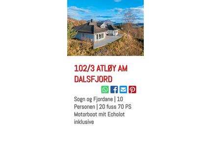 Norwegen Angelurlaub - 1.176,00&nbsp;EUR Kaltmiete, in Fürstenwalde (Spree) (PLZ: 15517)