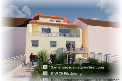 Baukostenabschreibung auch für Eigennutzer - Wohnung mit Sanierungsgebietsabschreibung und Kfw-Förderung - Schöne 50 m² Souterrain-Wohnung - Neustadt an der Aisch