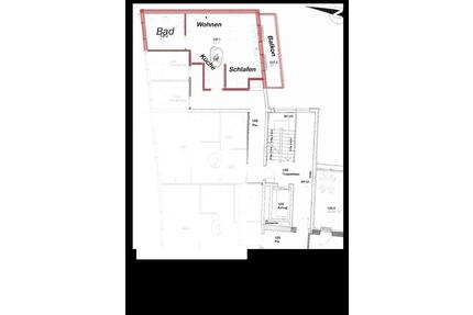 geräumige 1-Raum-Wohnung mit Balkon im Zentrum von Stralsund