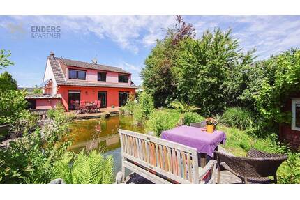 Einfamilienhaus mit Garten, Teich und Garage in ruhiger Wohnlage von Konz-Roscheid