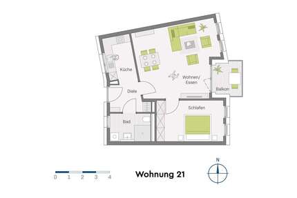 Wohnung zum Kaufen in Müllheim-Niederweiler 379.700,00 € 66.6 m²