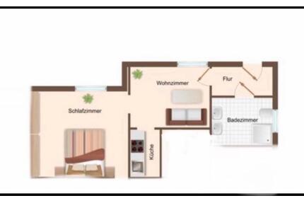 1,5-Zimmer-Wohnung in Melle-Mitte mit separatem Eingang