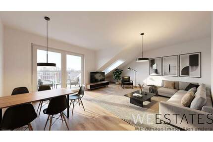 Charmante 2-Zimmer-Dachgeschosswohnung mit Balkon & Tageslichtbad in Düsseldorf-Eller