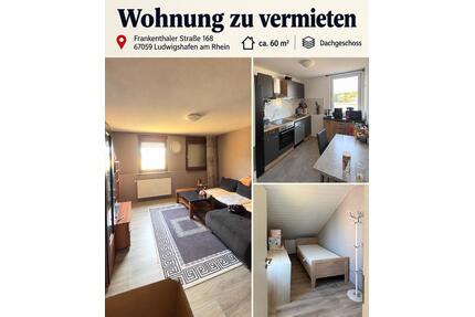 4-Zimmer-Dachgeschosswohnung – ca. 70 m² – Ludwigshafen-West - Ludwigshafen am Rhein