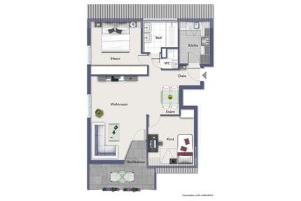 Wohnung zum Kaufen in Schorndorf 210.000,00 € 61 m²