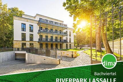 Exklusiver Wohntraum am Park mit Einbauküche, Süd-Balkon, Kamin, HWR, Tiefgarage u.v.m. - Leipzig