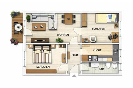 3-Zimmer-Wohnung in Dresden Südvorstadt - zentrale Lage