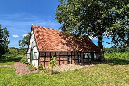 Ruhe und Idylle! Fachwerk-Kotten mit Potenzial und Charme in Hopsten-Schale