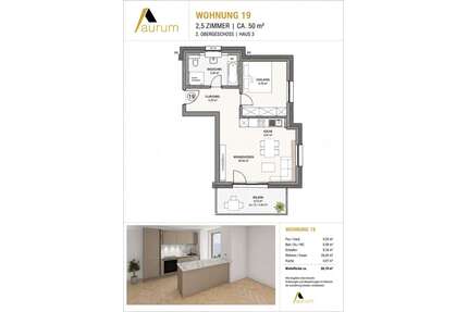 Wohnung zum Mieten in Sinhseim-Reihen 1.000,00 € 50 m²