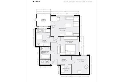 3,5 Zimmer Wohnung in gepflegtem Mehrfamilienhaus - Schwieberdingen