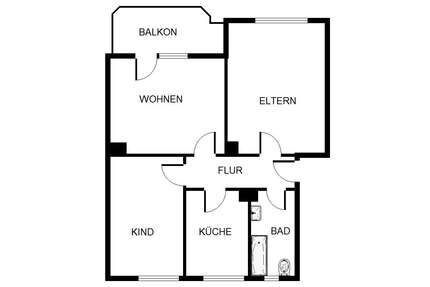Wohnung zum Mieten in Gelsenkirchen 459,00 € 56.85 m²