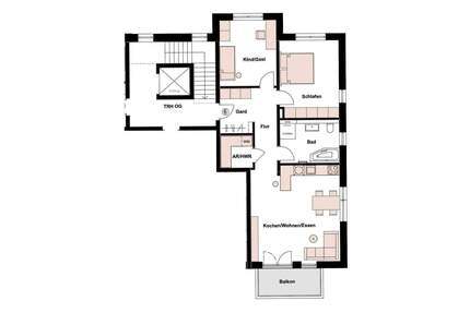 Jetzt zu besichtigen! Sonnige 3-Zimmer-Neubau-Whg., Bad mit Fenster, Abstellraum, Balkon mit Markise, Südwest-Lage im 1.OG, u.v.m. - Fürth Ronhof