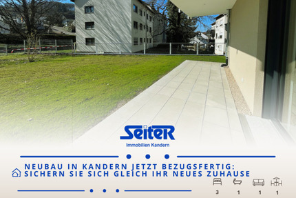 Jetzt können Sie einziehen: Tolle 4,5-Zimmer-Neubauwohnung mit Garten im Ölmättle in Kandern
