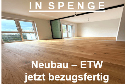 In SPENGE: 3 Zi. Neubau - ETW. zum Einzug bereit. Südbalkon. KfW-296 Förderung. - Bielefeld Jöllenbeck