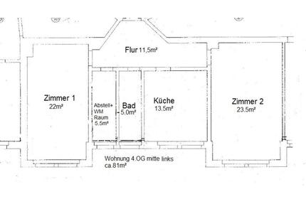 2 Raumwohnung, ideal für eine 2-WG oder für ein Pärchen - Leipzig Nord