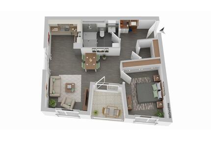 2 Zimmerwohnung, zentral mit Loggia, Aufzug Erstbezug - Kempten (Allgäu)