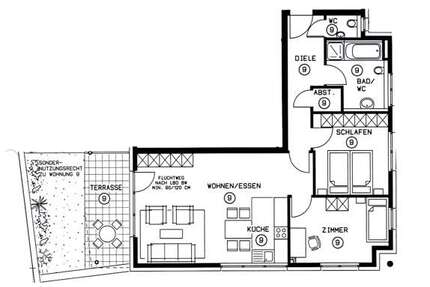 Wohnung zum Kaufen in Leinfelden-Echterdingen Echterdingen 390.000,00 € 82.88 m² - Leinfelden-Echterdingen / Echterdingen