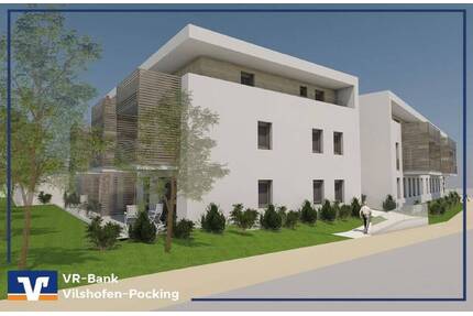 Erstbezug - Neubau Seniorenwohnen: Barrierefreie 2-Zimmer-Erdgeschosswohnung mit Terrasse! - Pocking Hartkirchen