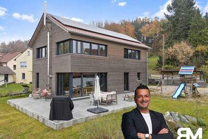 Design trifft Nachhaltigkeit: Architekten-Holzhaus im Passivhausstandard mit Panoramablick - Zusmarshausen / Wörleschwang