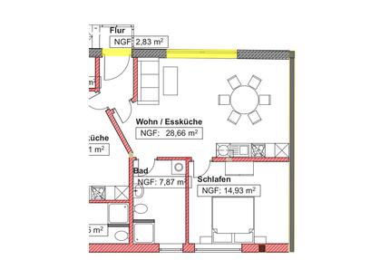 Zweizimmerwohnung in Murg Niederhof