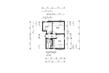 Helle Zweizimmerwohnung im charmanten Dachgeschoss. - Netphen