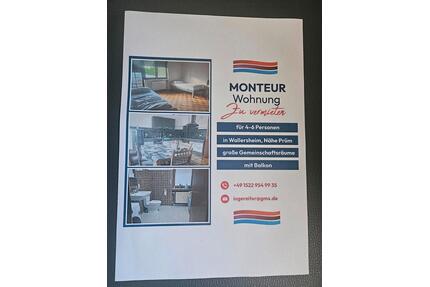 Schöne Monteur Wohnung - 25,00&nbsp;EUR Kaltmiete, ca.&nbsp; 100,00&nbsp;m&sup2; in Pronsfeld (PLZ: 54597)