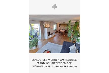 Am Feldweg: Siebengebirgsblick, Wärmepumpe, 236m², Energie A - Hennef (Sieg)