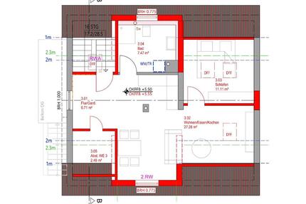 Erstbezug - Moderne DG-Wohnung mit Einbauküche - 55 m² - Großmaischeid