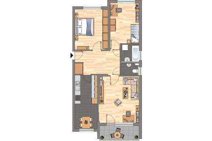 Wohnung zum Mieten in Grünstadt 749,00 € 78.67 m²
