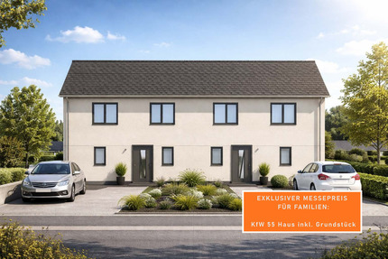 KfW 55 Standard, Preis inkl. Grundstück, Erstbezug! - Moderne Doppelhaushälfte - Klipphausen Taubenheim