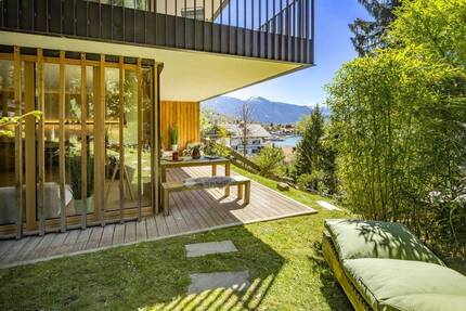 Gartenwohnung mit Seeblick am Tegernsee - ruhig, sonnig, exklusiv