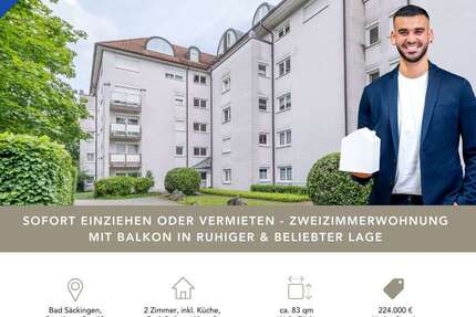 Wohnung zum Kaufen in Bad Säckingen 224.000,00 € 82.51 m²