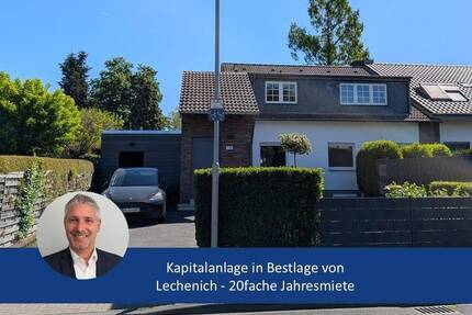 Lechenich: Voll vermietetes Zweifamilienhaus mit Büroeinheit im Souterrain - Erftstadt