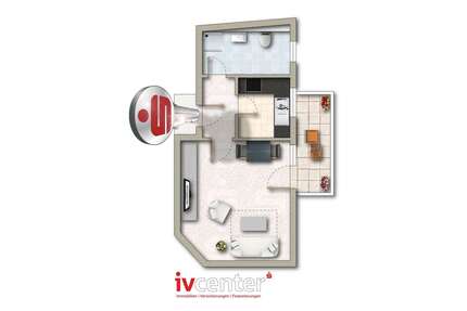 Wohnung zum Kaufen in Saarlouis 69.000,00 € 30.25 m²