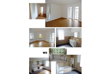 Sanierte 92 qm Altbauwohnung 2 12 Zi. mit 2 Balkonen, Bambus-Parkett, hohen Räumen, ruhig, nähe KUKA Augsburg
