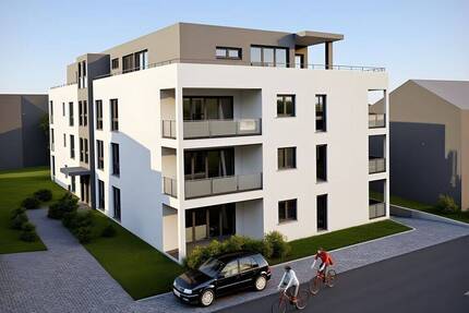 Neubau* Raumerlebnis - Was gute Architektur auszeichnet. Große 4-Zimmer Wohnung mit Balkon und Lift. - Lörrach