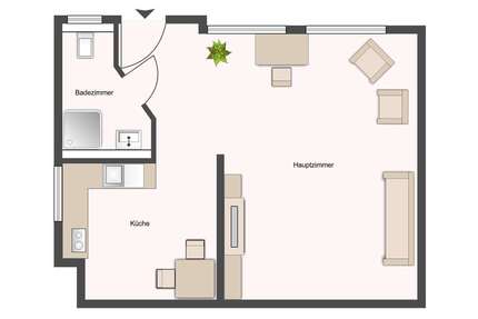 Wohnung zum Mieten in Stuttgart Münster 577,50 € 31 m² - Stuttgart / Münster