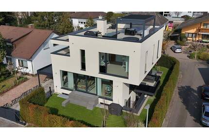Einzigartig leben im Architektenhaus mit Rooftop-Spa und modernster Technik ! - Wiesbaden Nordenstadt