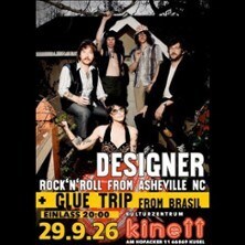 DESIGNER indie rock from Asheville NC + GLUE TRIP from Brasil