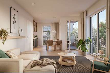 Wohnung zum Mieten in Oberschleißheim 1.050,00 € 43.7 m²