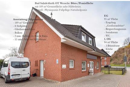 Praxis und Büroräume - 1.200,00&nbsp;EUR Kaltmiete, ca.&nbsp; 189,00&nbsp;m&sup2; in Bad Salzdetfurth (PLZ: 31162)