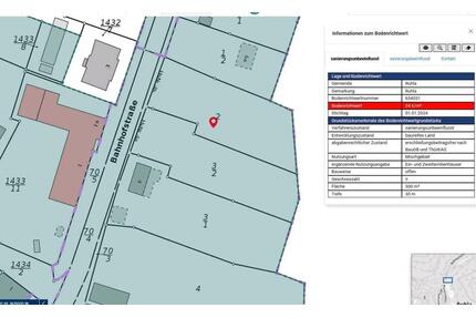 2 Grundstücke Ruhla Bahnhofstraße je 1240m² Hanglage