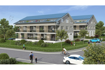 Neuwertig I KfW40+ I Wohnung 0.2 Süd: Lichtdurchflutete, wohngesunde 1,5 Zimmerwohnung in Radolfzell-Güttingen - Radolfzell am Bodensee