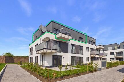 Über den Dächern von Pulheim: Möblierte Neubauwohnung mit attraktiver Dachterrasse