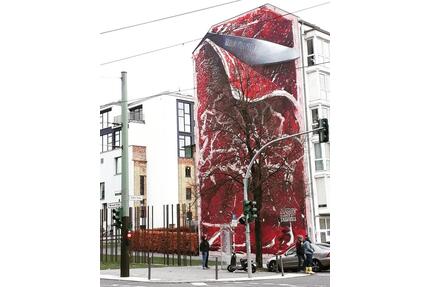 Lichtdurchflutete Wohnung im berühmten Steak Art Mural Gebäude - Berlin Mitte