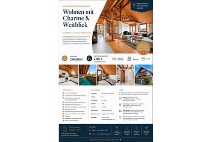 Exklusive 4,5-Zimmer-Dachgeschosswohnung mit Galerie, - Klettgau